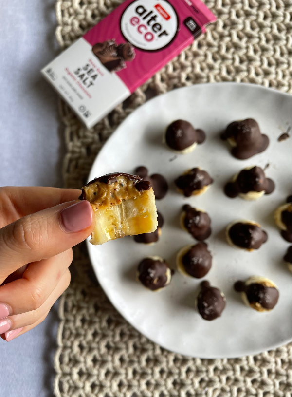 Peanut Butter Choc Banana Bites